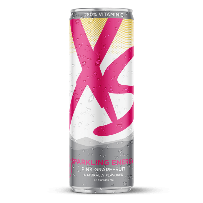 XS Sparkling Juiced Energy: Pink Grapefruit